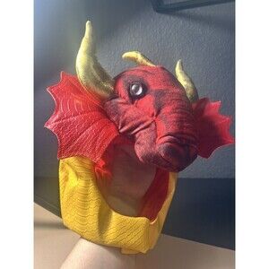Vintage TOYS R US Costume Mask Mythological Dragon Frills Scales